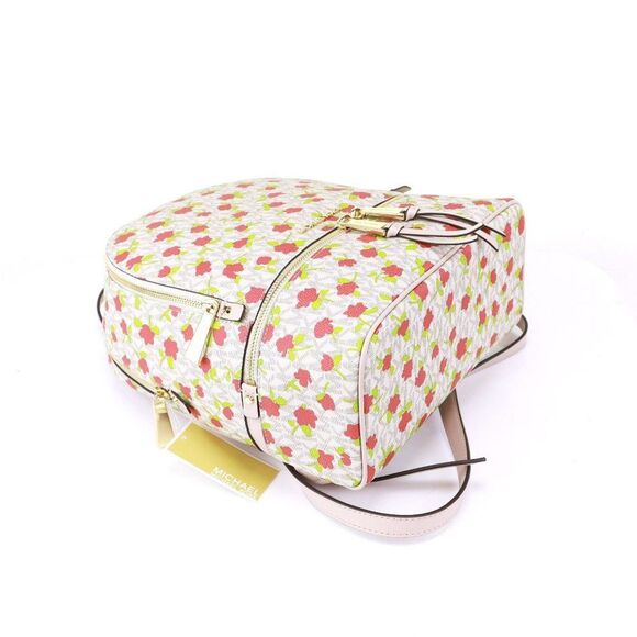 NWT Michael Kors Jet Set Rhea Zip FLORAL Backpack - Picture 8 of 16